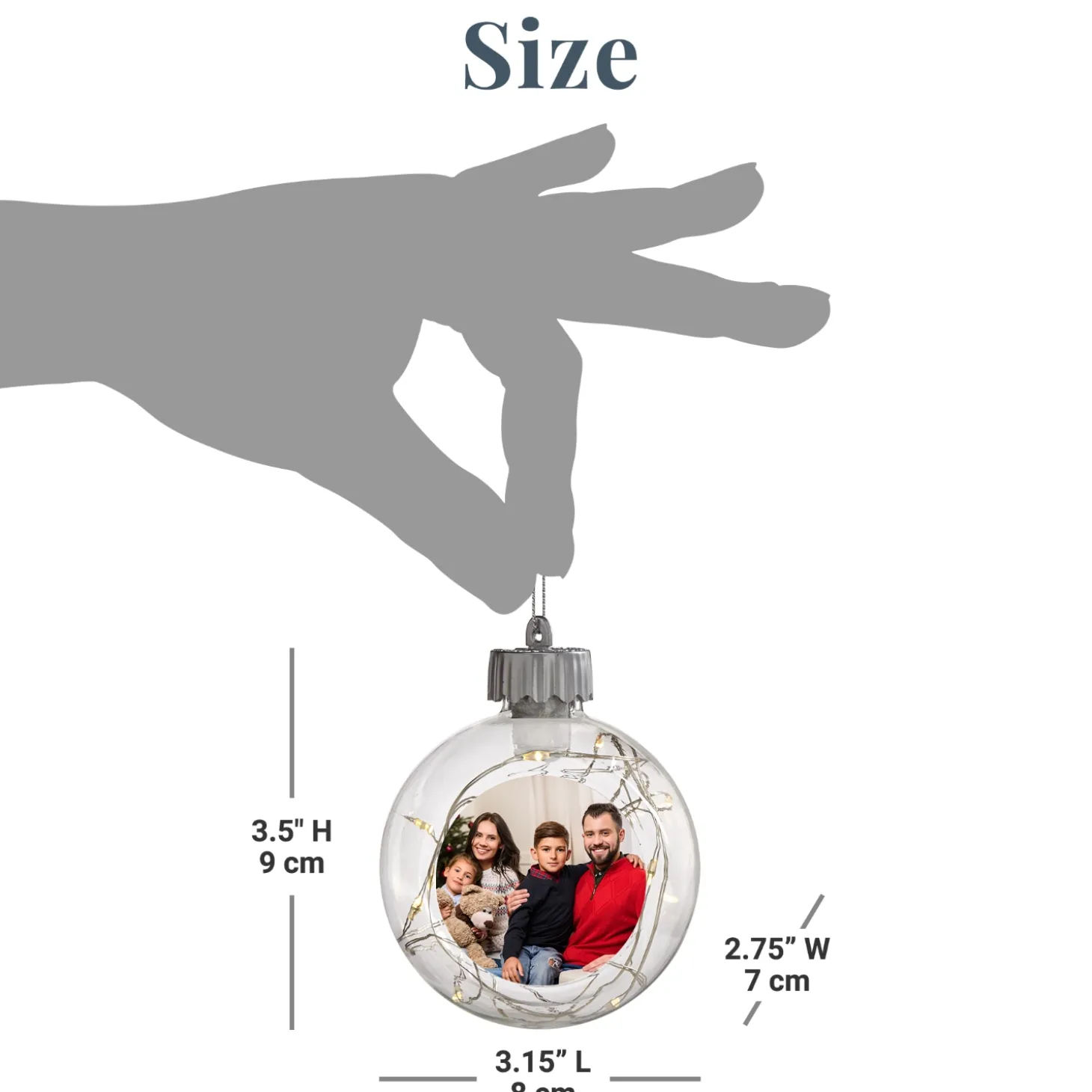Fairy Lights Photo Ornament