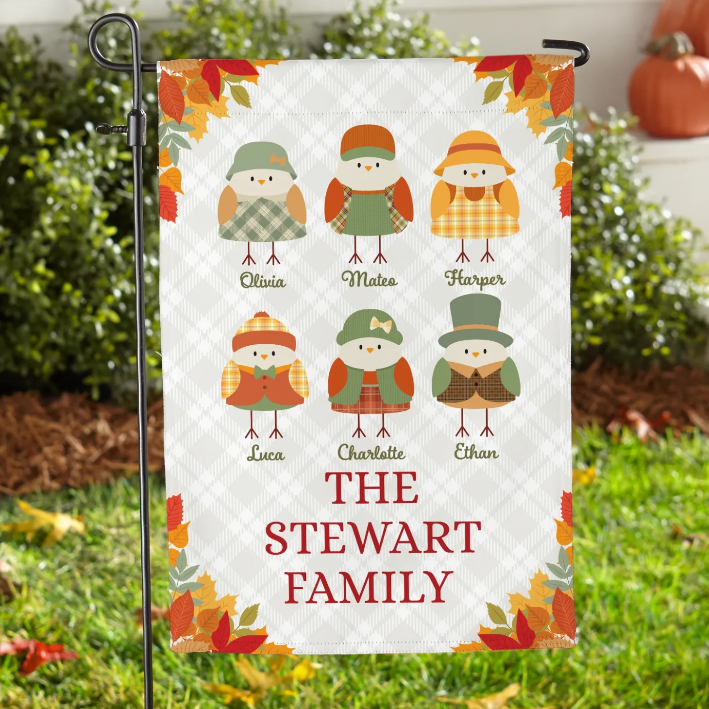 Fall Birds Garden Flag