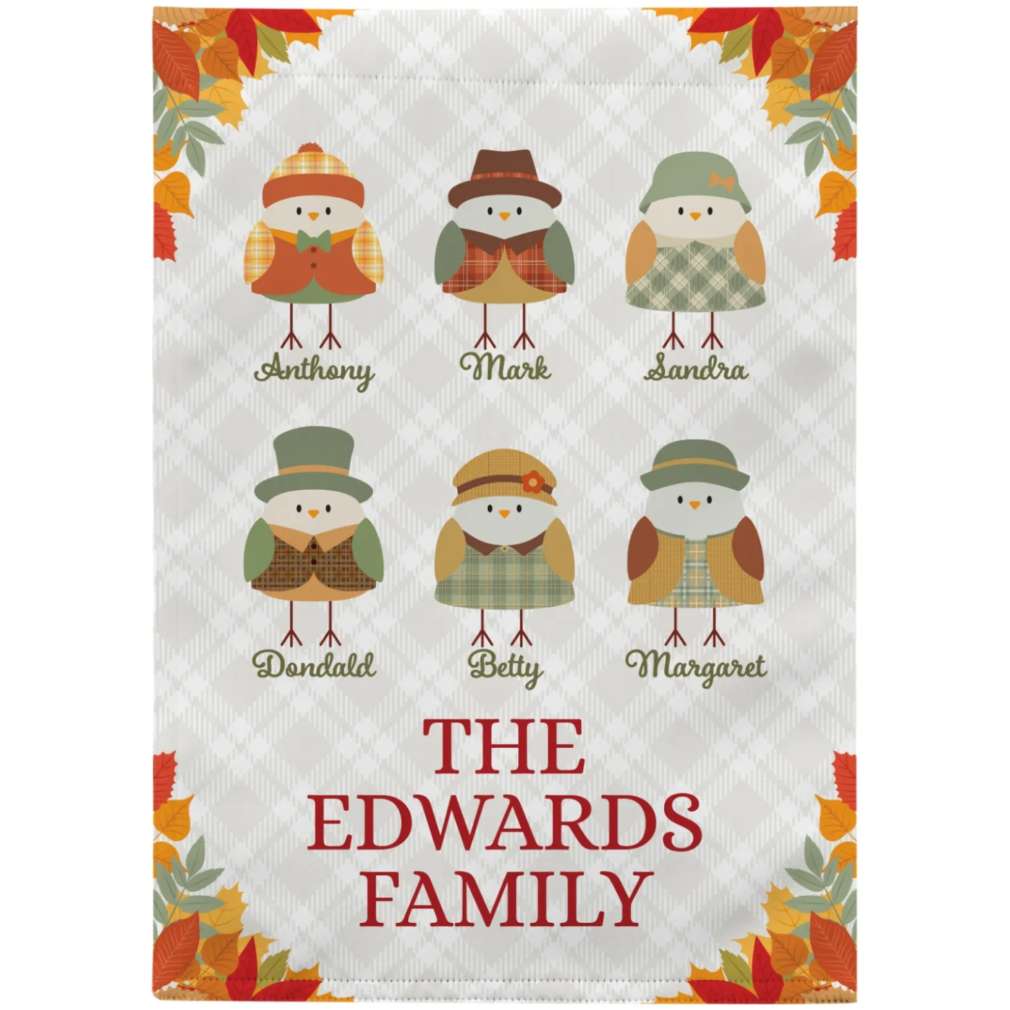 Fall Birds Garden Flag