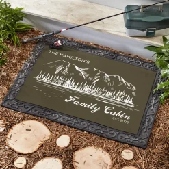 Family Cabin Doormat