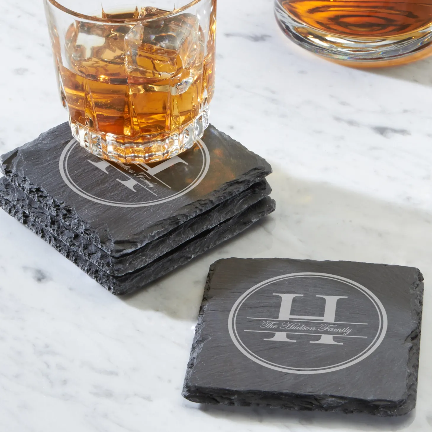 Family Name Slate Coasters