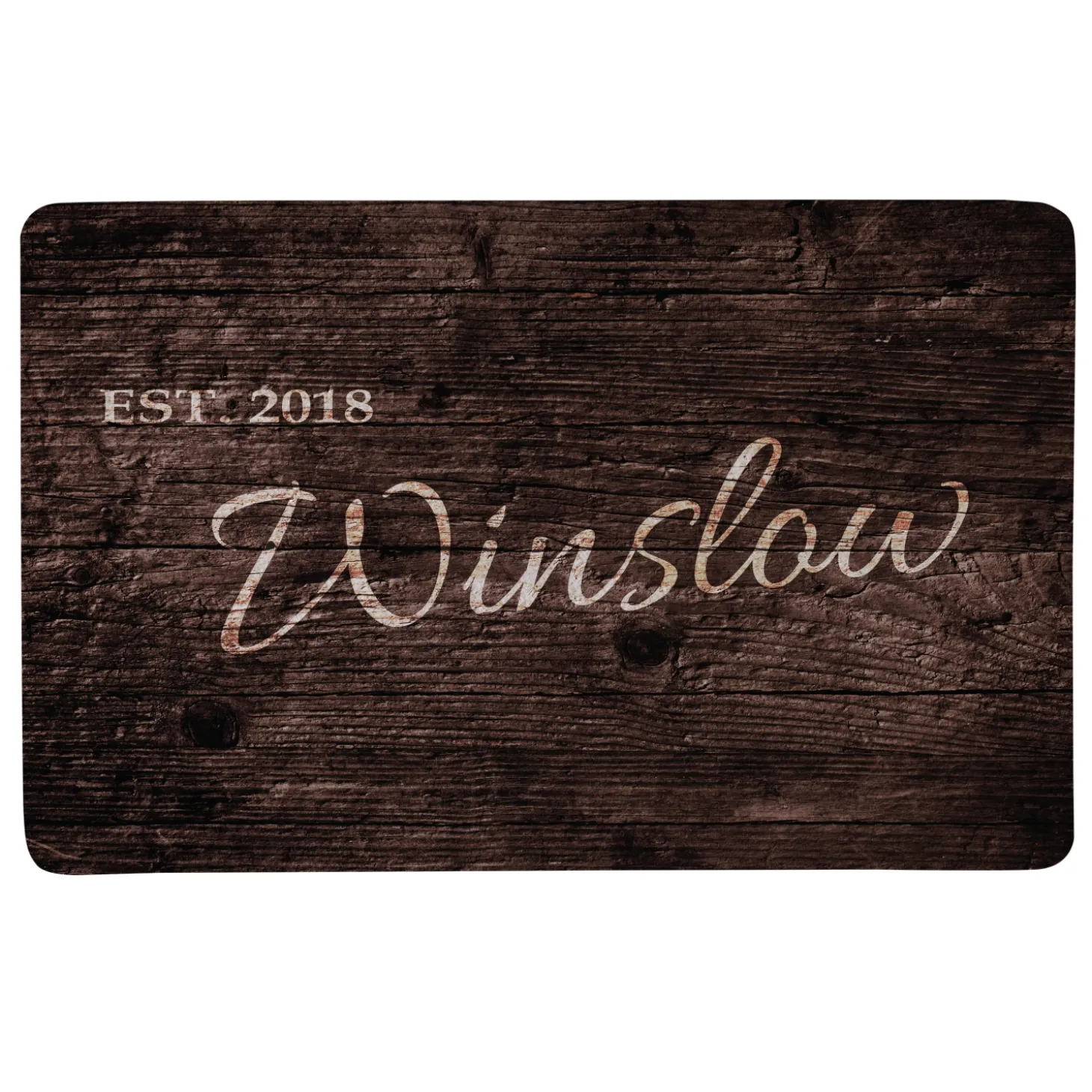 Family Scripted Name Doormat