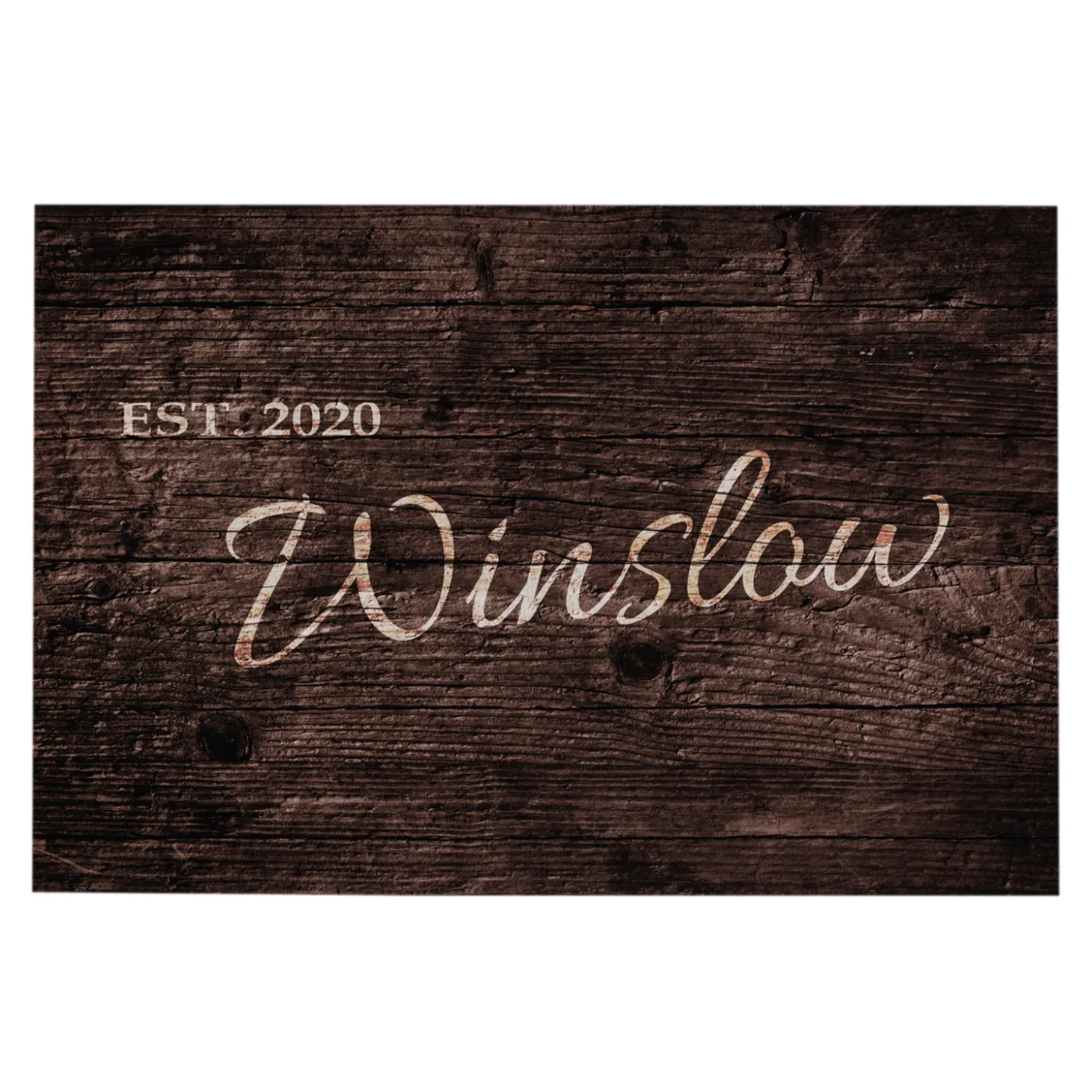Family Scripted Name Doormat