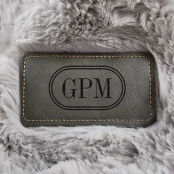 Faux Fur Gray Luxe Plush Blanket