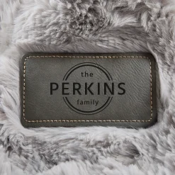 Faux Fur Gray Luxe Plush Blanket