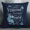 Favorite Fishing Buddies Throw Pillow