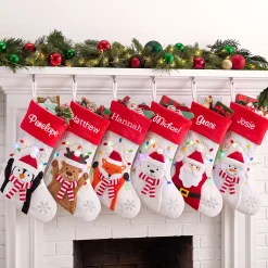 Festive Light-Up Character Stocking