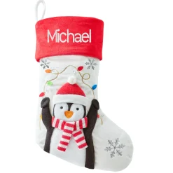 Festive Light-Up Character Stocking