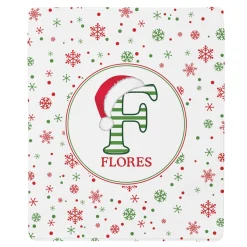 Festive Name Plush Blanket