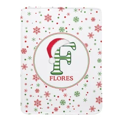 Festive Name Plush Blanket