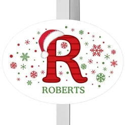Festive Name Wreath Holder