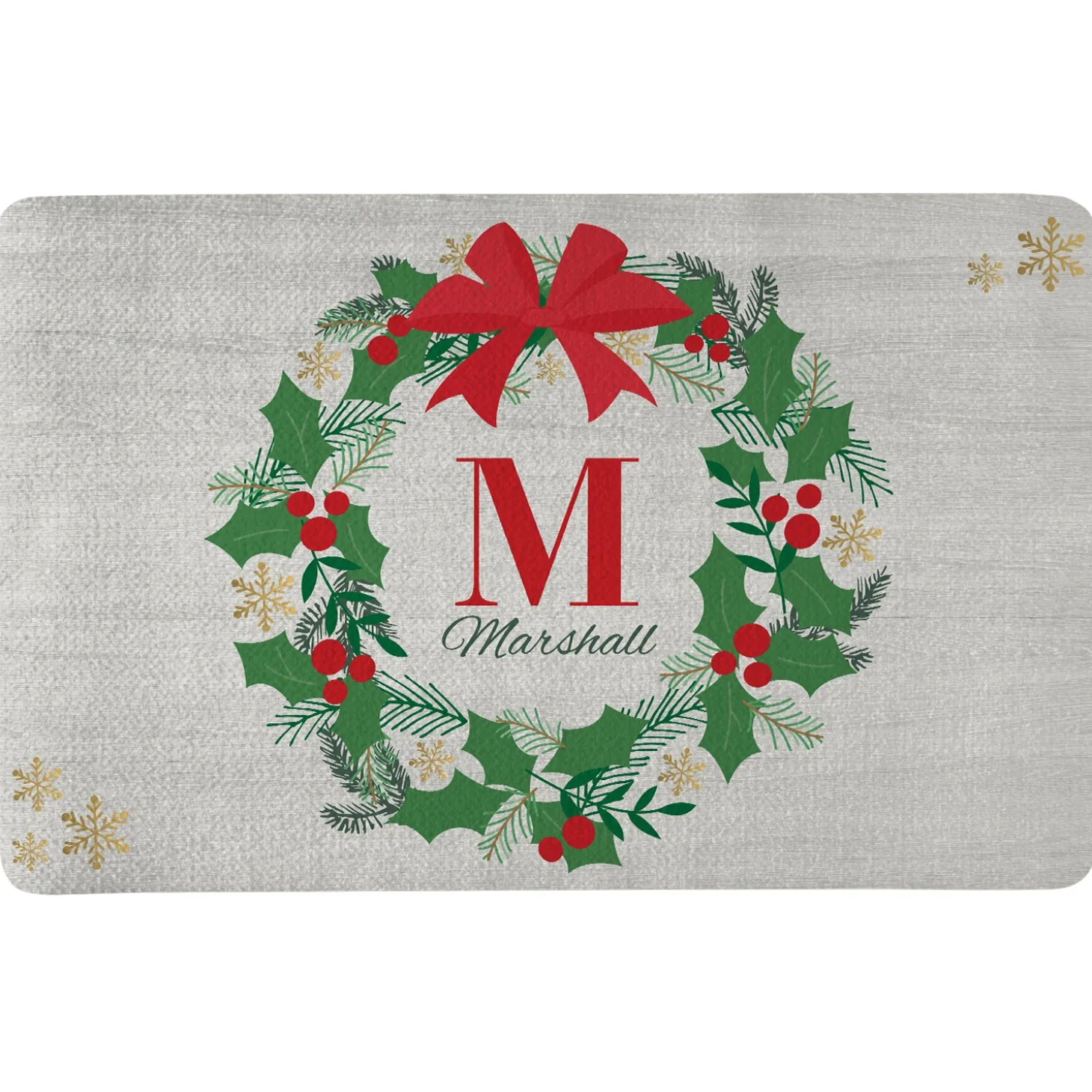 Festive Wreath Doormat