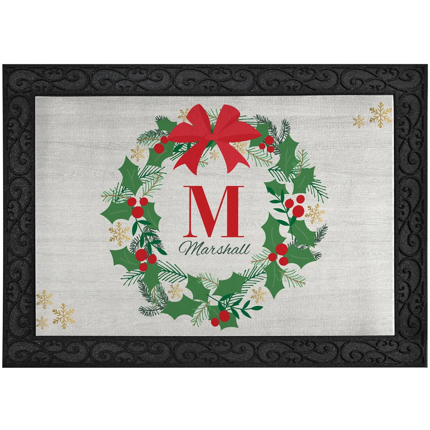 Festive Wreath Doormat