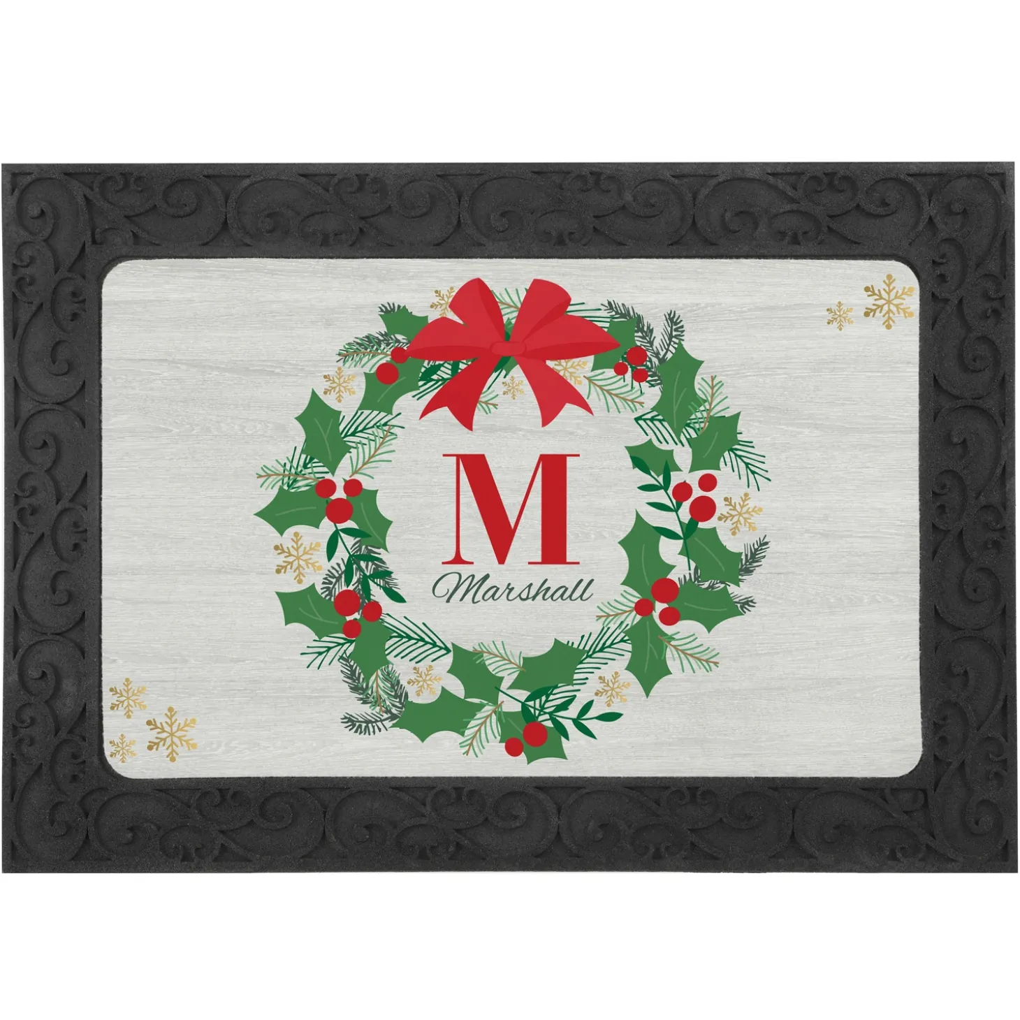 Festive Wreath Doormat