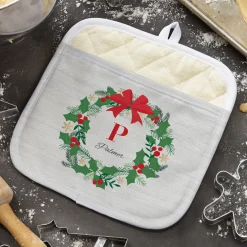 Festive Wreath Pot Holder