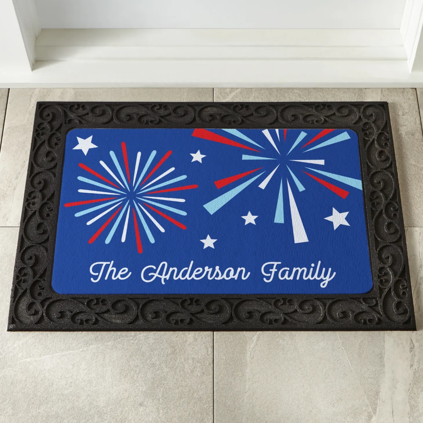 Firework Stars Doormat