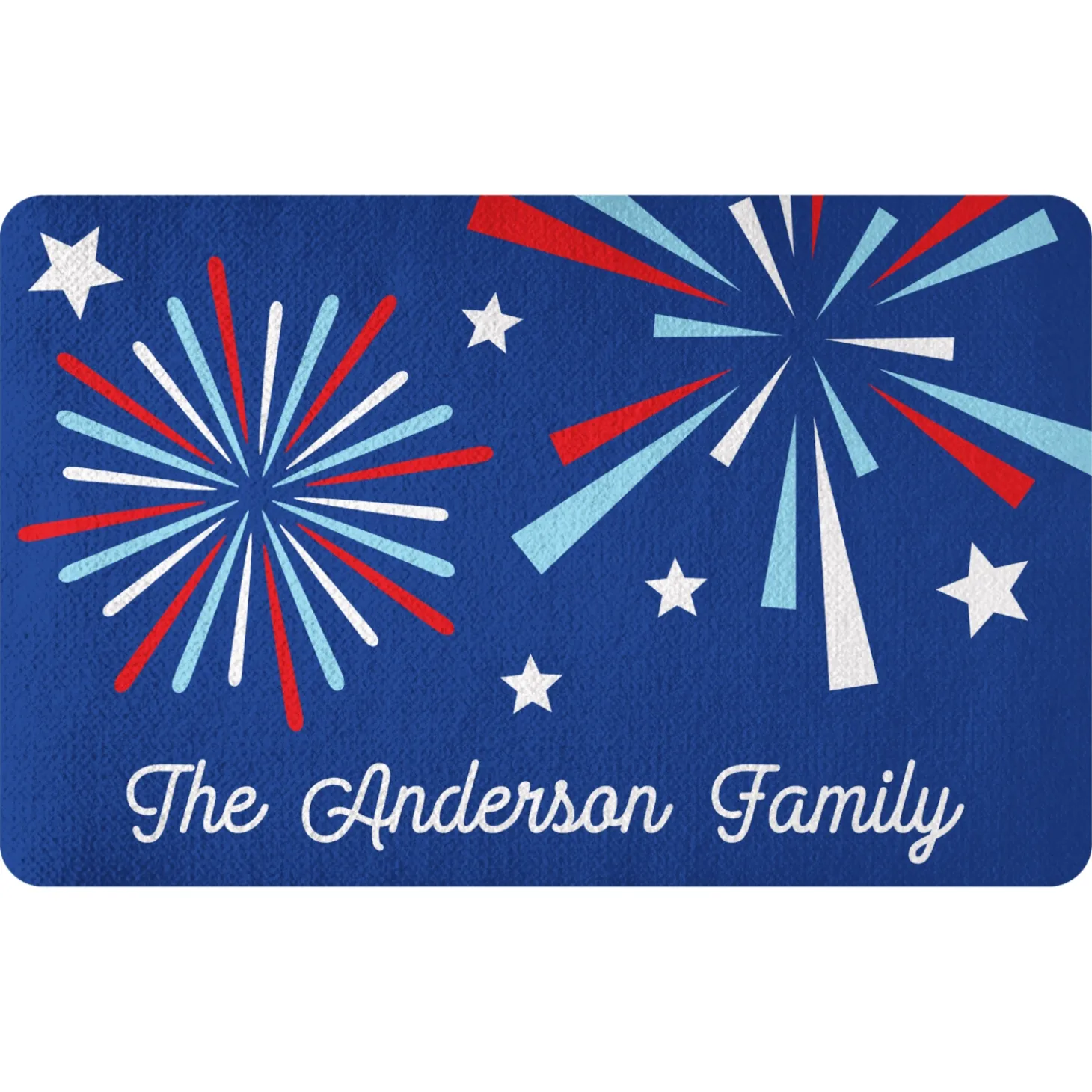 Firework Stars Doormat