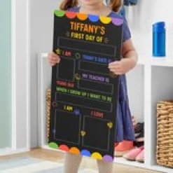First Day Affirmations School Chalk Board