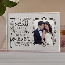 First Day Of Forever Photo Glass Block