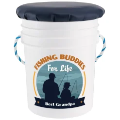 Fishing Buddies Seated Pail