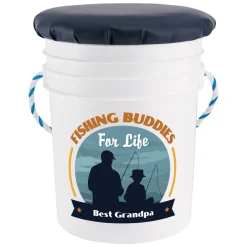 Fishing Buddies Seated Pail