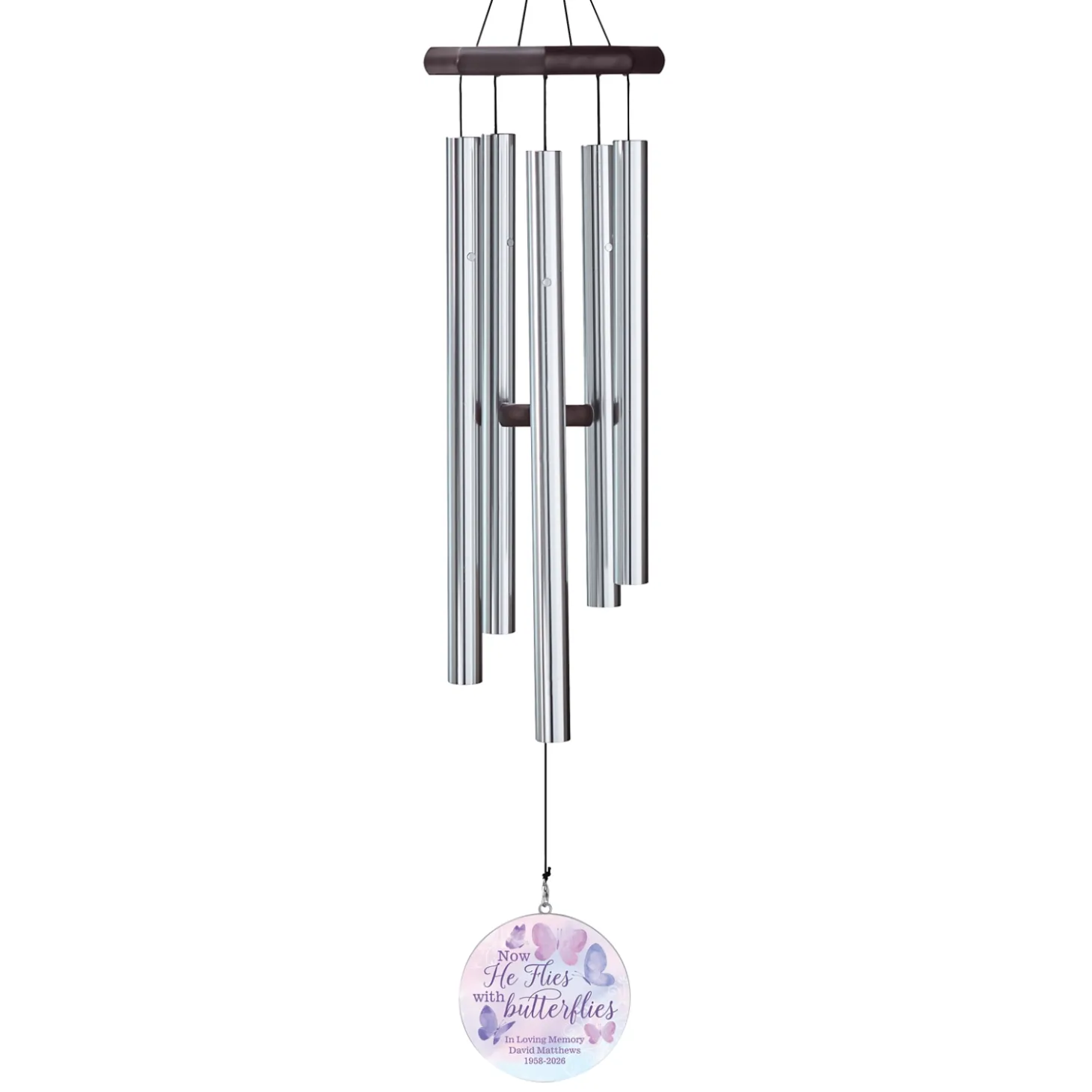 Flies With Butterflies Sympathy 30 inch Wind Chime
