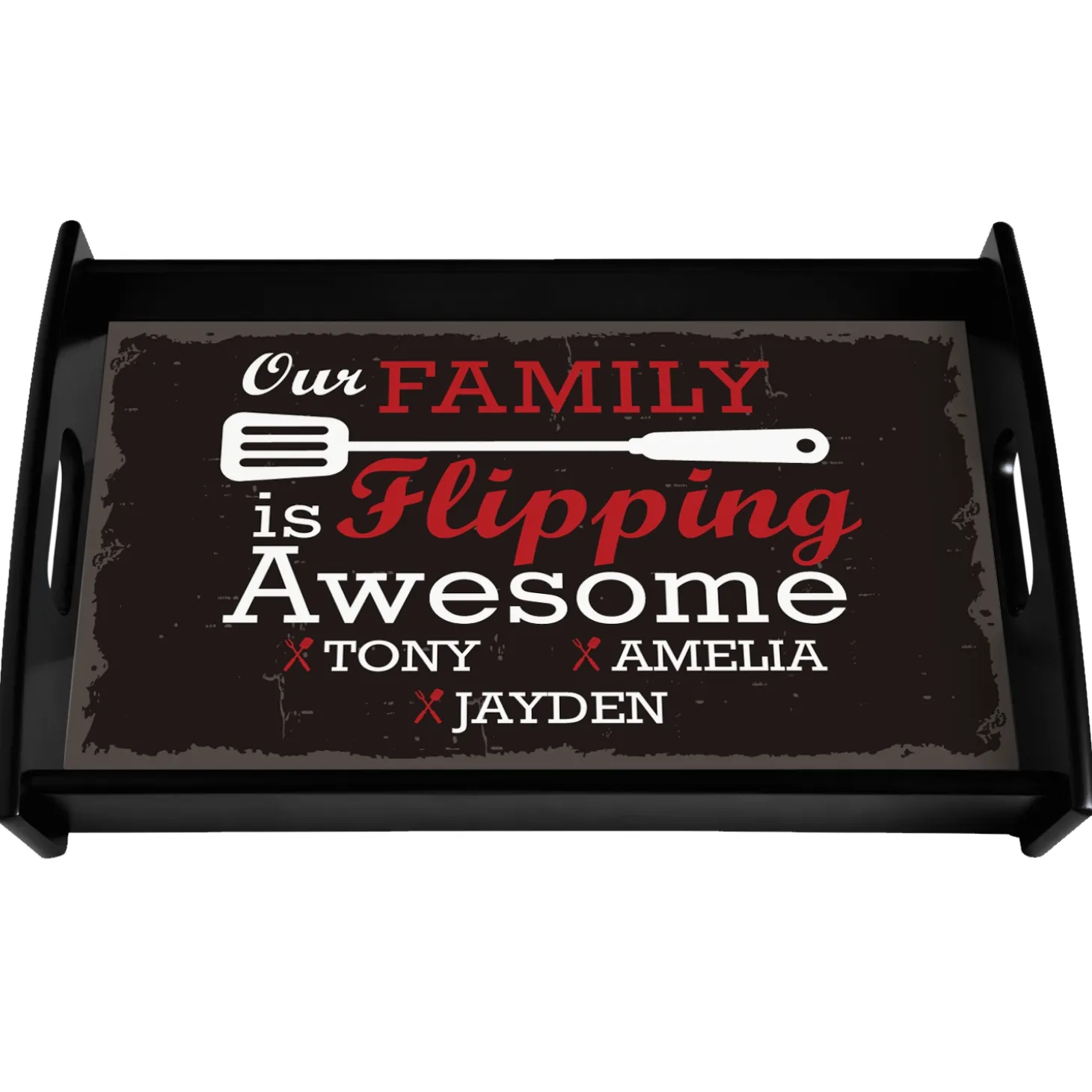 Flipping Awesome Wood Tray