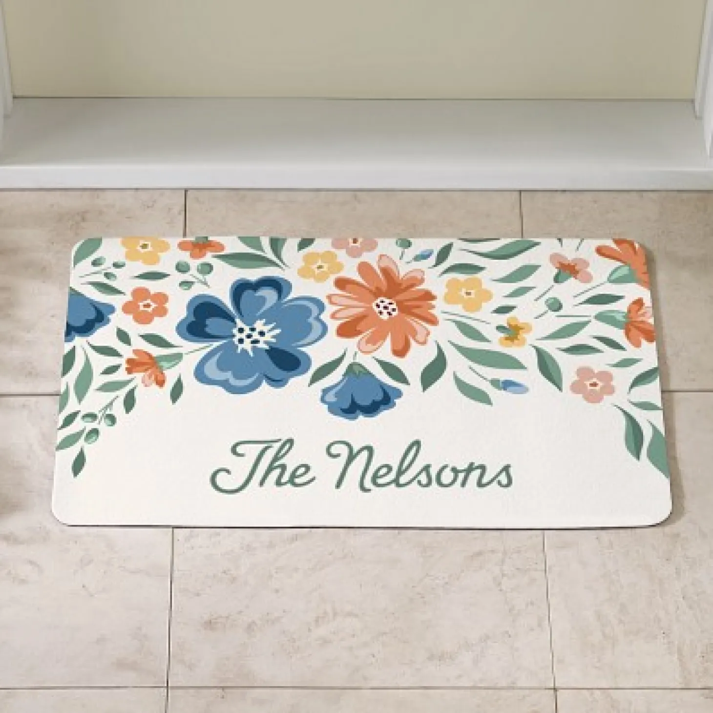 Floral Garden Doormat