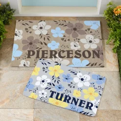 Floral Name Doormat