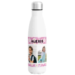 Floral Photo Fun 17 oz. Stainless Steel Water Bottle