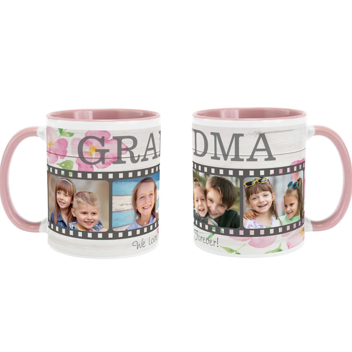 Floral Photo Memory Reel Mug