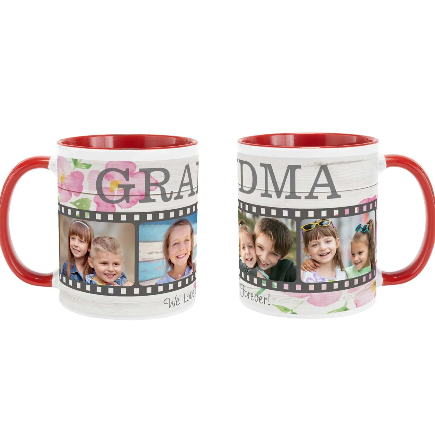Floral Photo Memory Reel Mug
