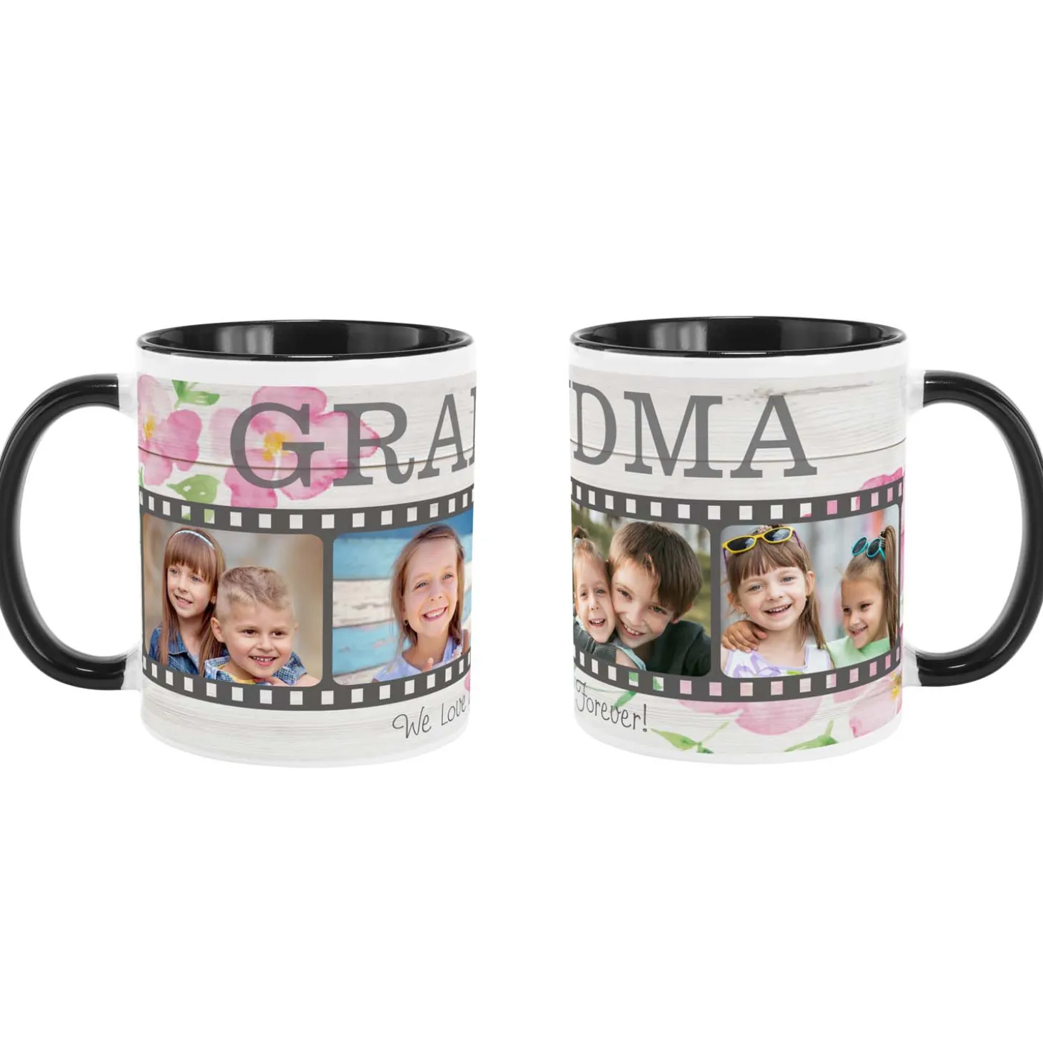 Floral Photo Memory Reel Mug