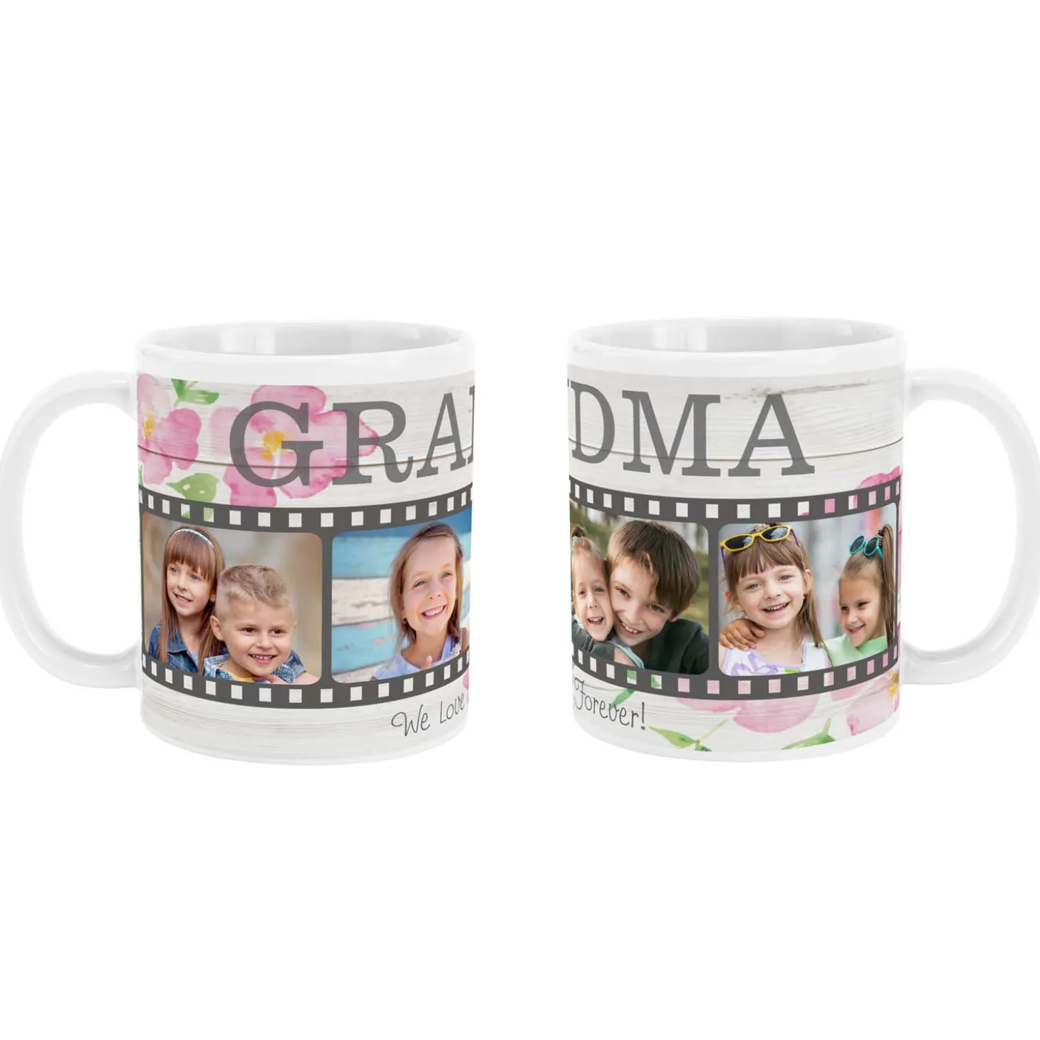 Floral Photo Memory Reel Mug