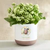 Floral Serenity Memorial Photo Planter