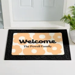 Floral Welcome Doormat
