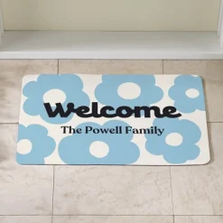 Floral Welcome Doormat