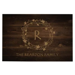 Floral Wreath Doormat
