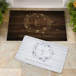 Floral Wreath Doormat