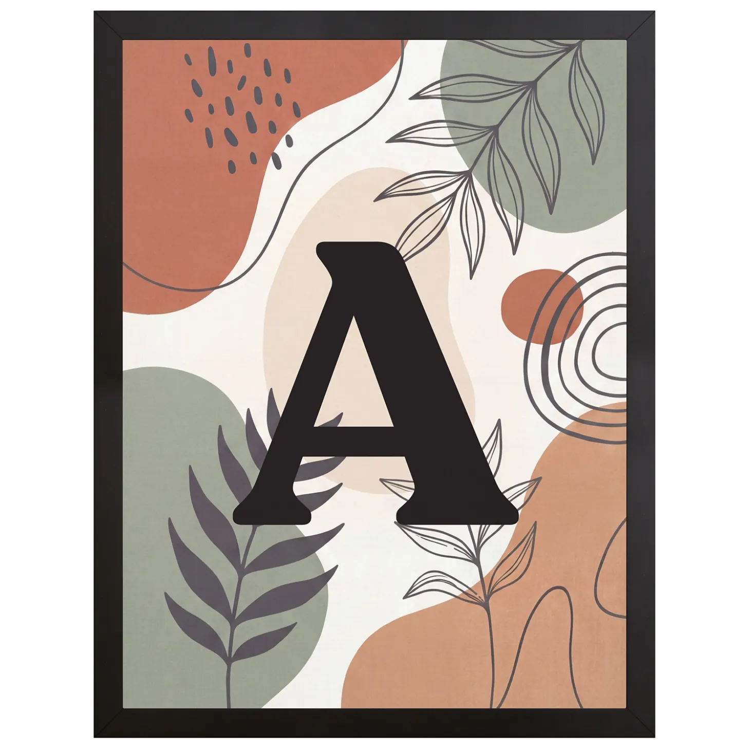 Foliage Monogram Canvas