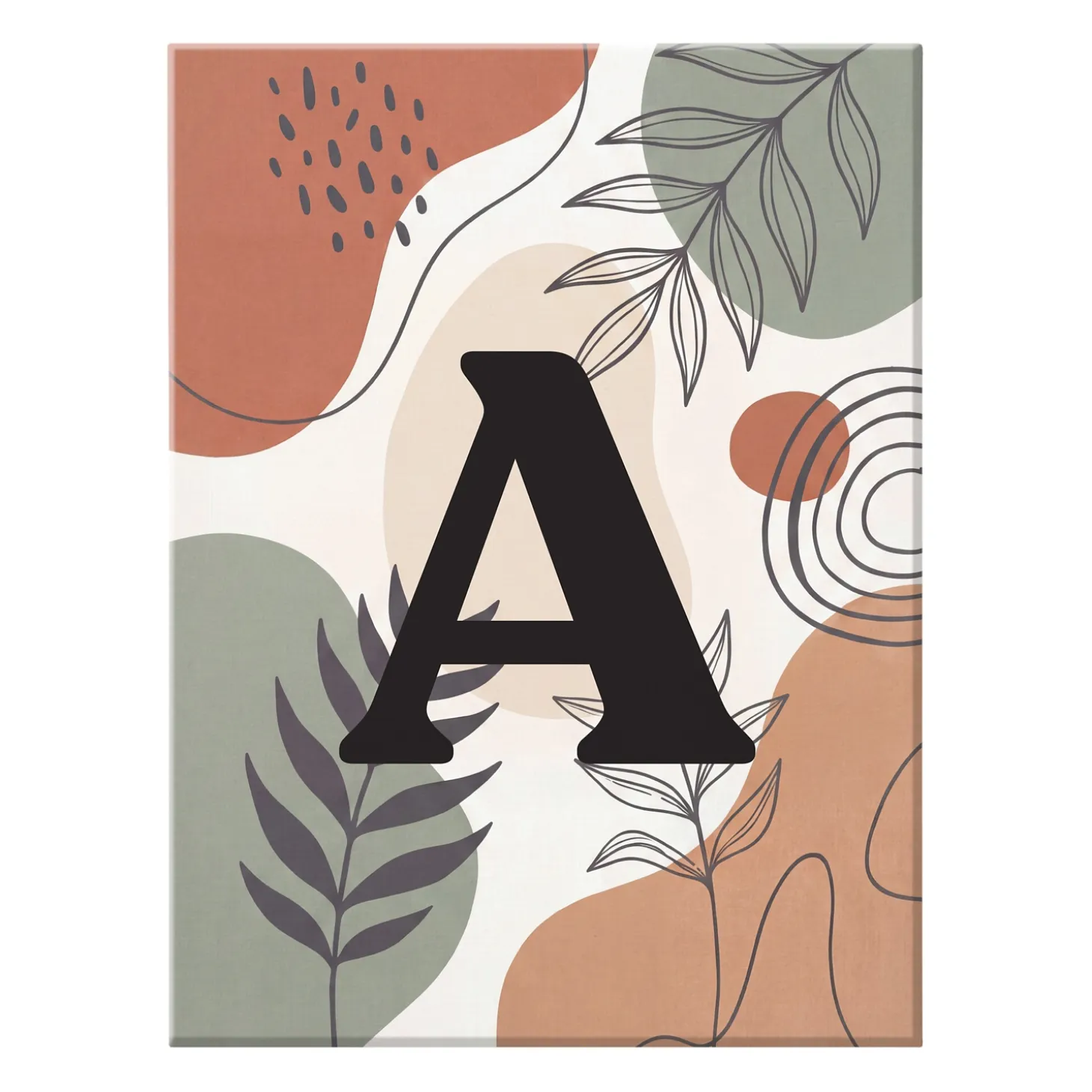 Foliage Monogram Canvas