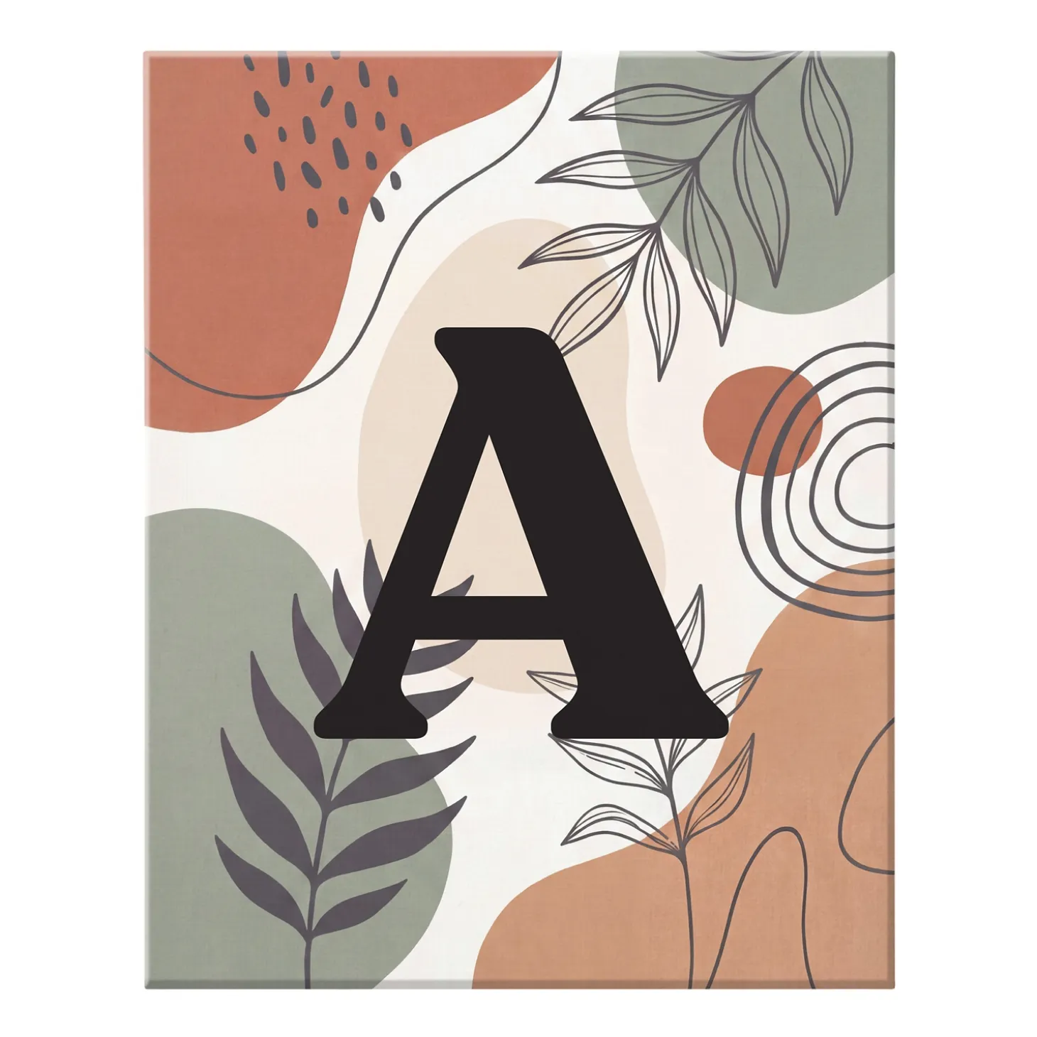 Foliage Monogram Canvas