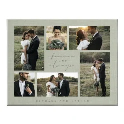Forever and Always Photo Collage Canvas