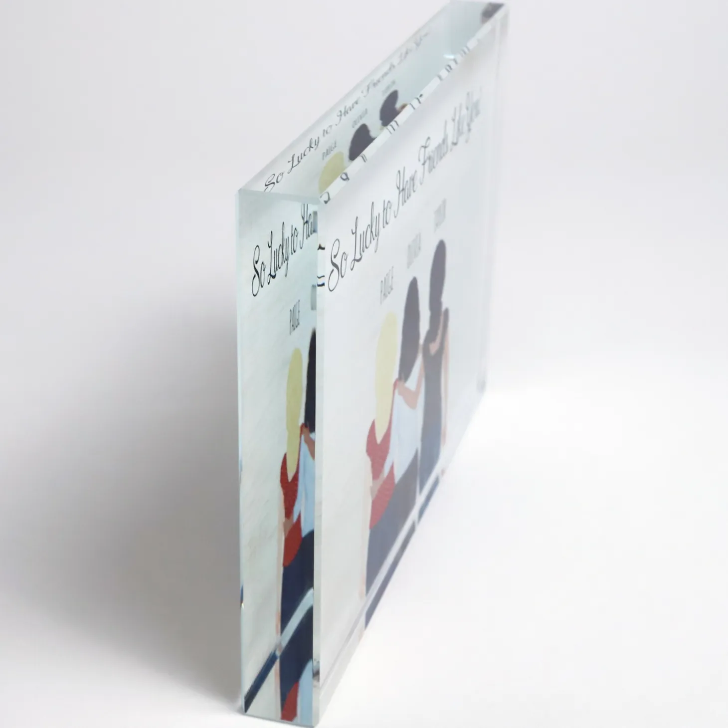 Forever Friends Glass Block