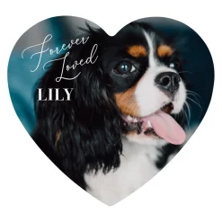 Forever Loved Pet Photo Wood Heart