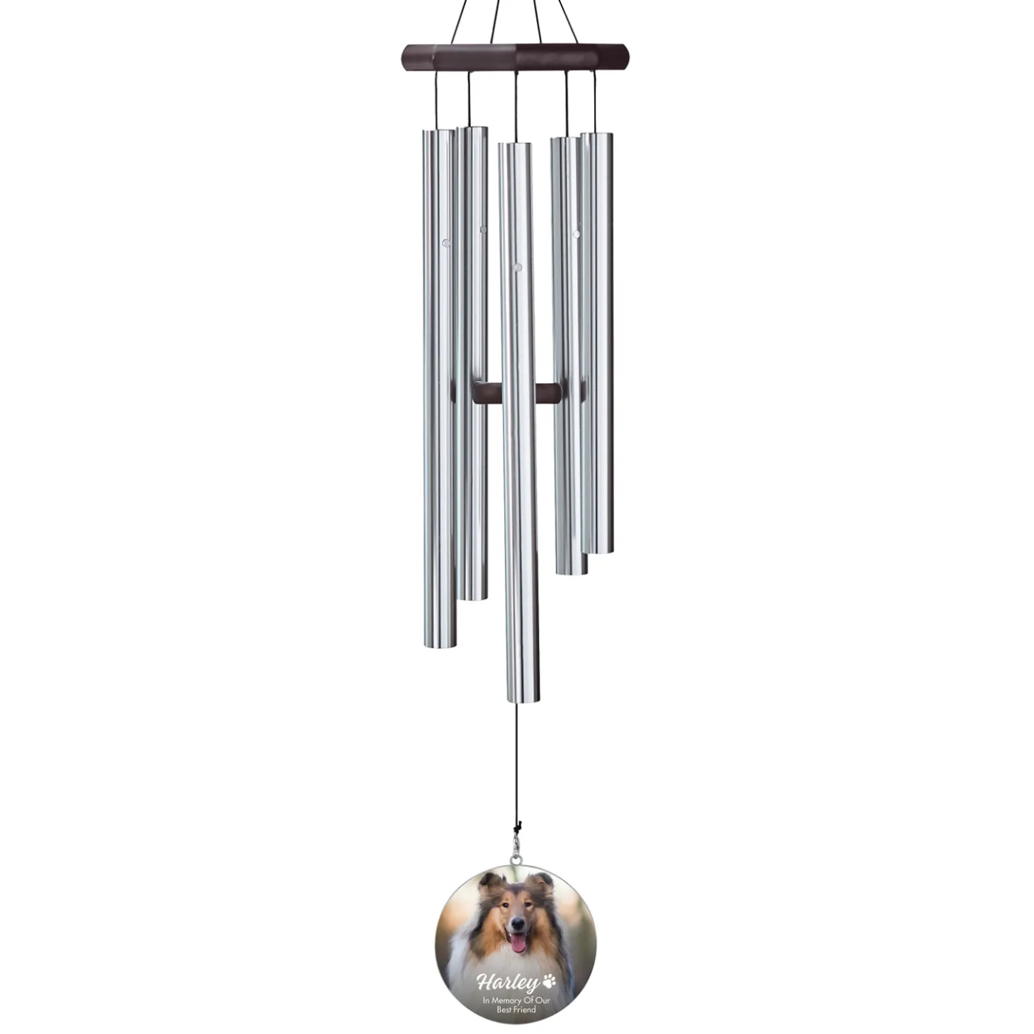 Forever Remembered Pet Memorial Photo 30" Wind Chime
