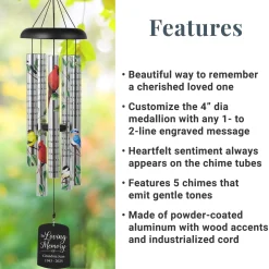 For Those We Love Memorial Sonnet 36 inch Wind Chime
