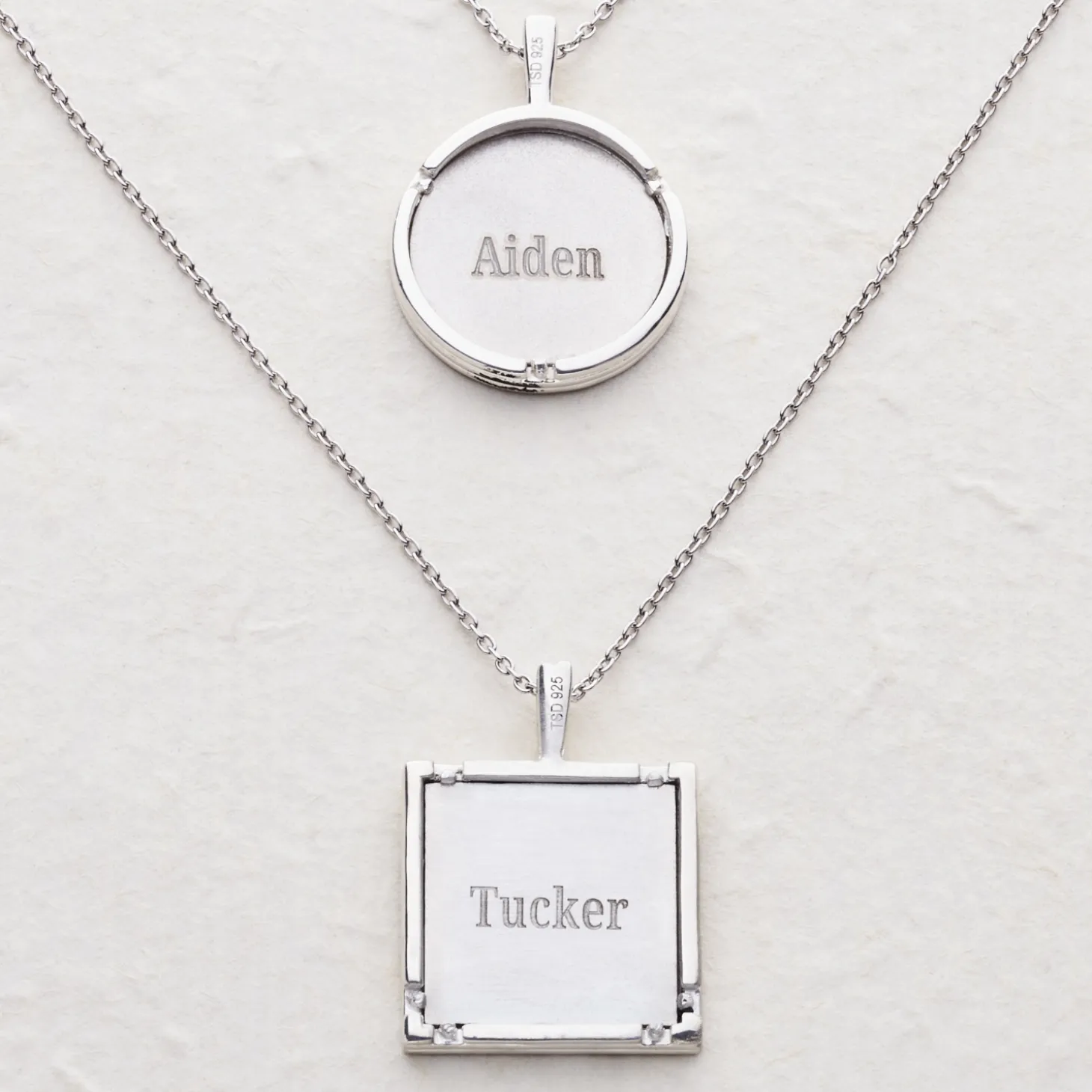 Framed Memories Engraved Photo Pendant
