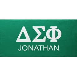 Fraternity Greek Letters Beach Towel