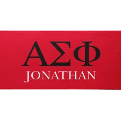 Fraternity Greek Letters Beach Towel